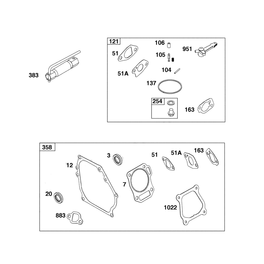 Engine >> Service Parts/Tools Diagram and Parts List for 021024-00  Briggs and Stratton Pressure Washer